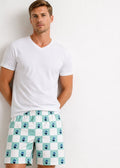 Pijama Bermuda Marinero / Camiseta Blanca Piel de durazno