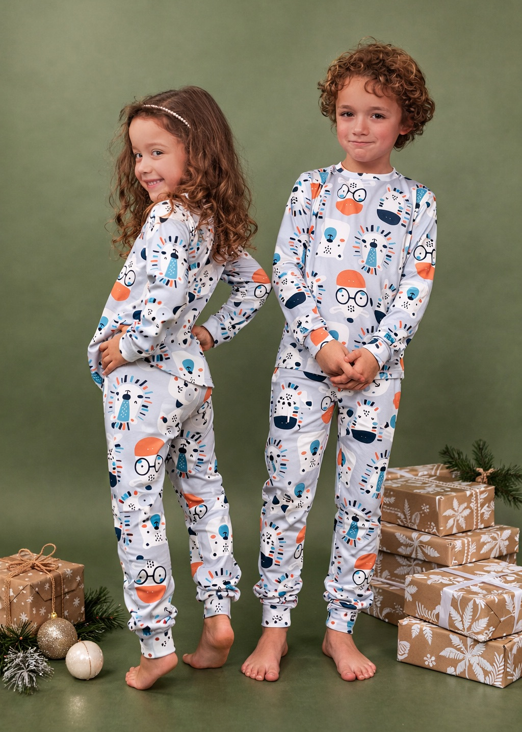 Pijama Pantalón/Buzo Caritas del Bosque