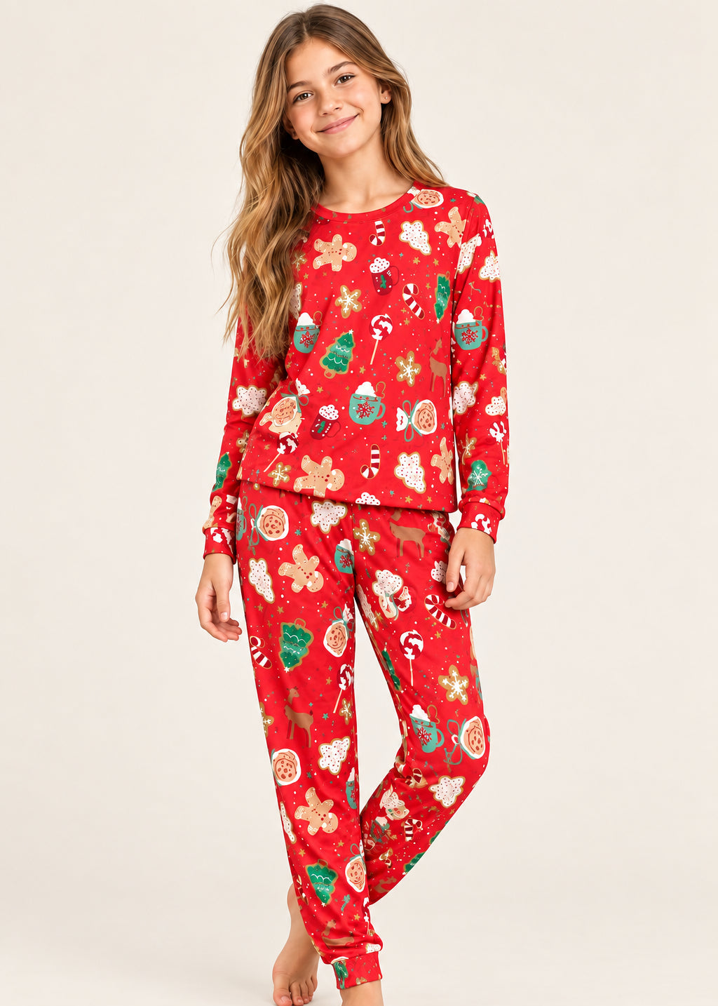 Pijama Pantalón / Buzo Navidad Roja