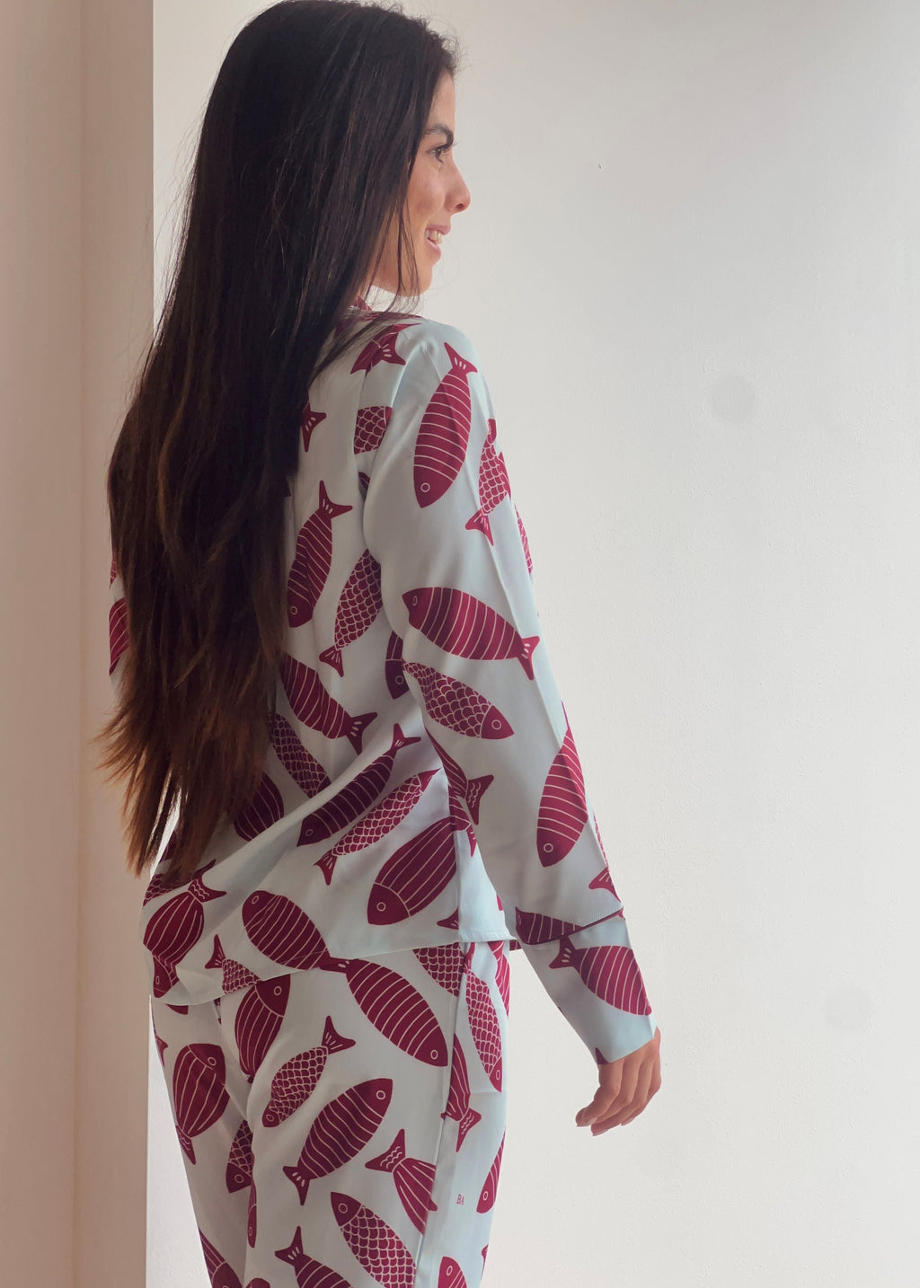Pijama Pantalón/ Camisa Manga Larga Peces