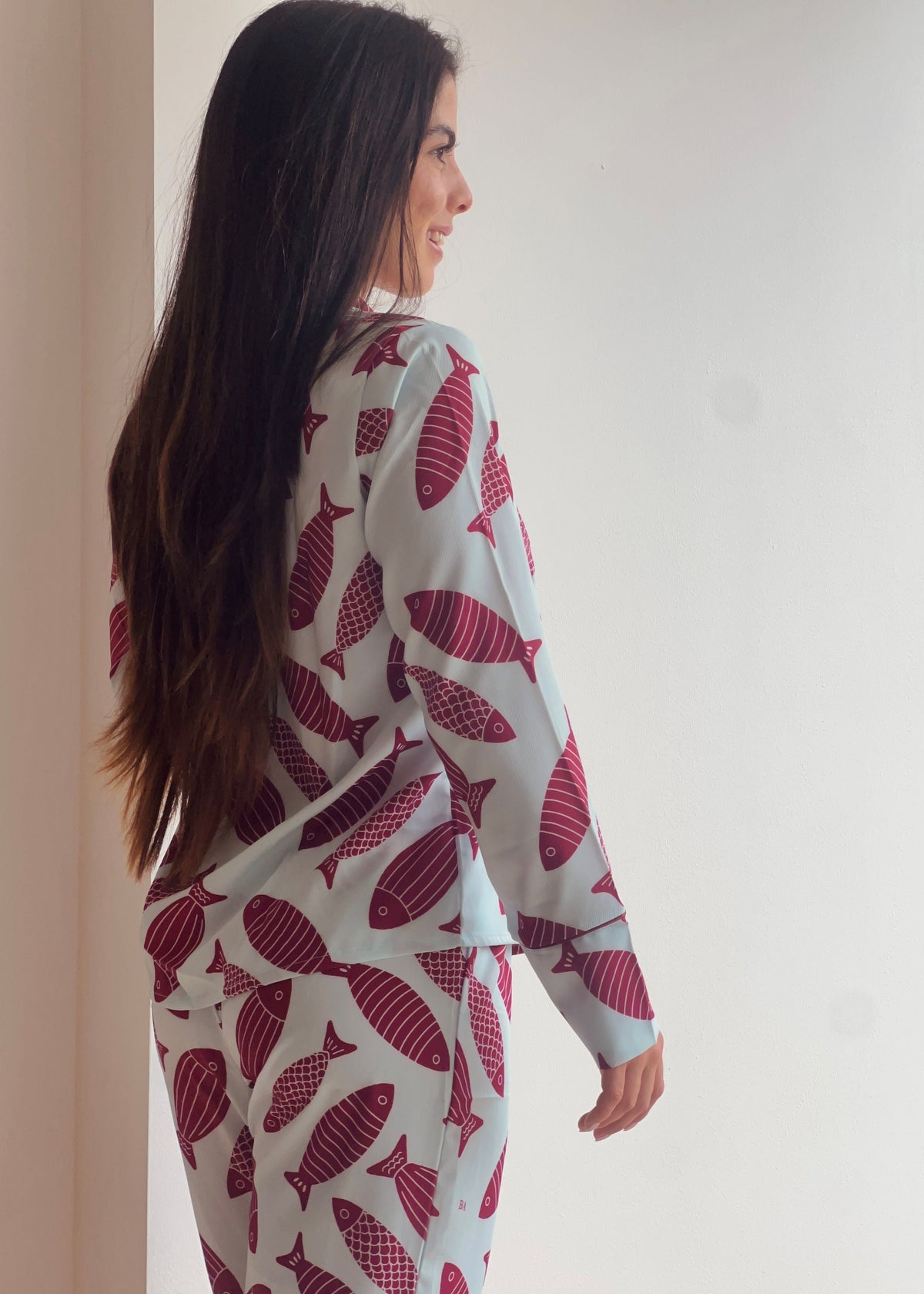 Pijama Pantalón/ Camisa Manga Larga Peces