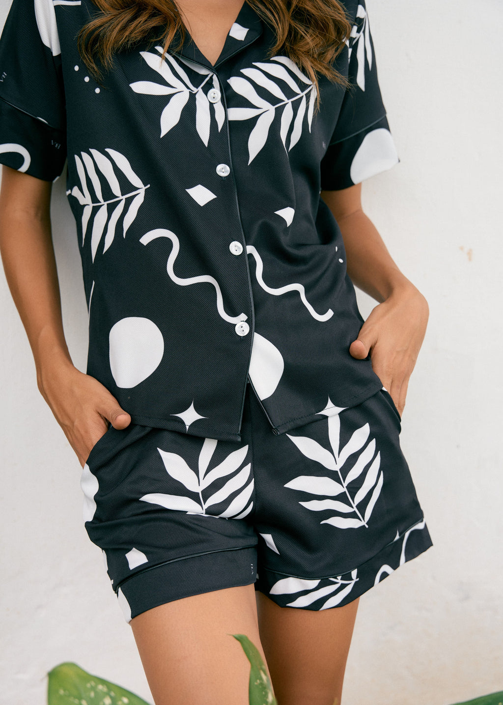 Pijama Short / Camisa Manga Corta Mulata