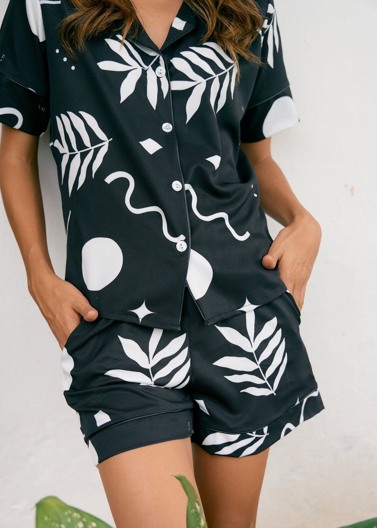 Pijama Short / Camisa Manga Corta Mulata