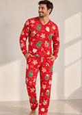 Pijama Pantalón / Buzo Navidad Roja
