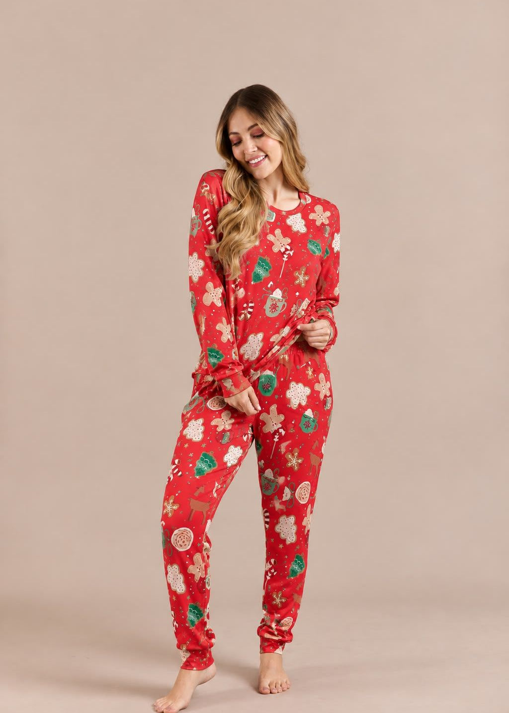 Pijama Pantalón / Buzo Navidad Roja