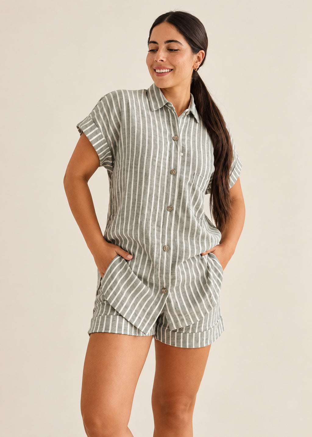 Pijama Short / Camisa Manga Corta Siriana