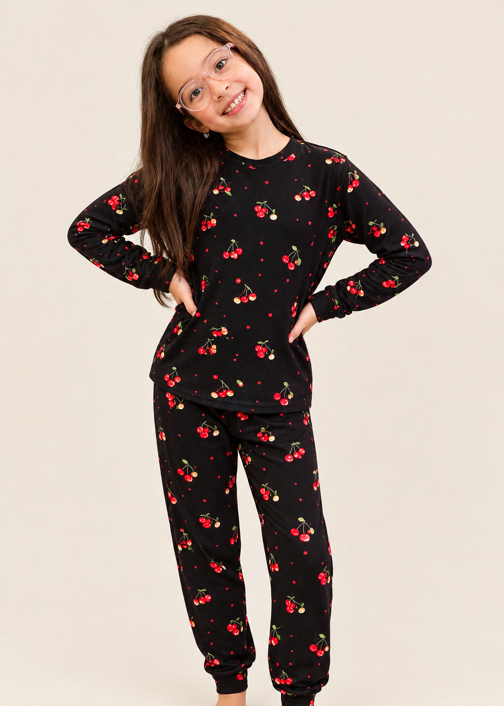 Pijama Pantalón / Buzo Cerezas