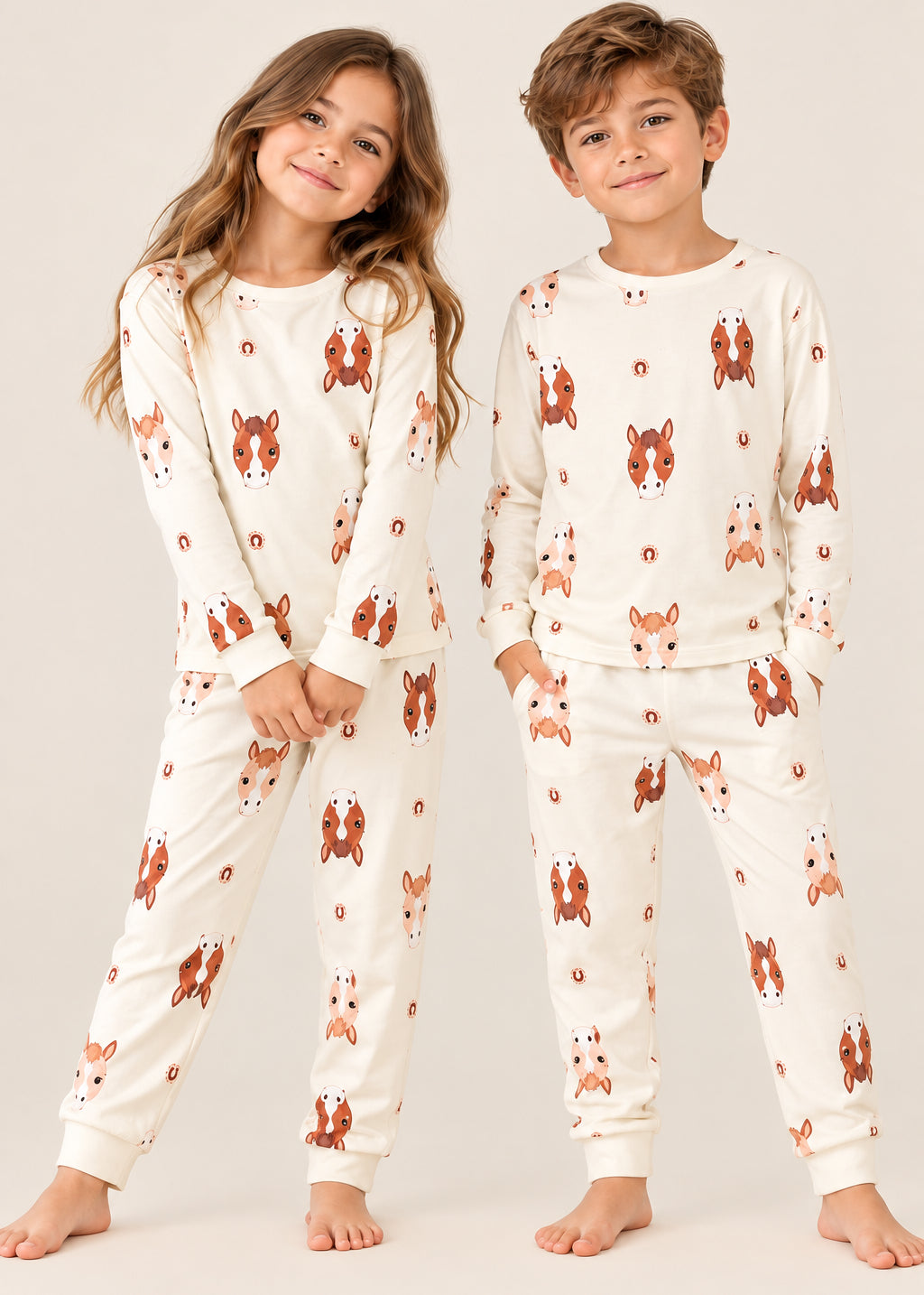 Pijama Pantalón / Buzo Caritas Caballos