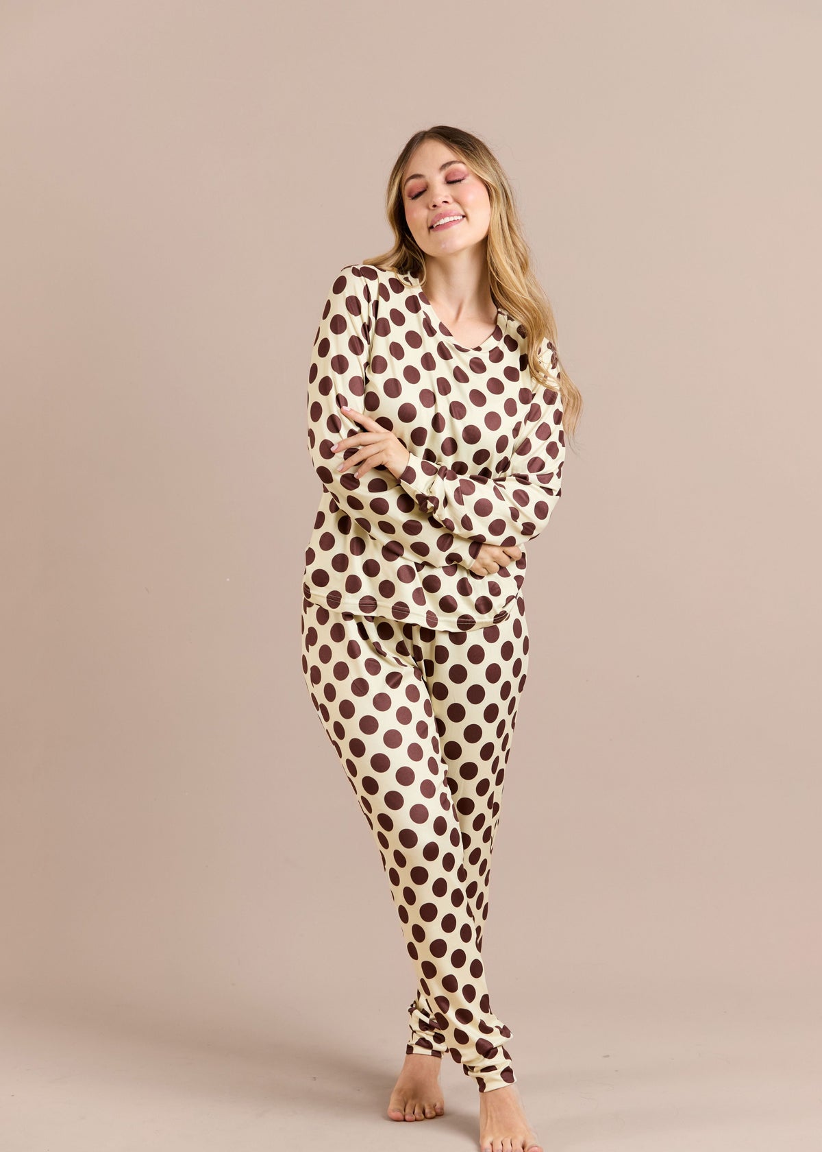 Pijama Pantalón / Buzo Polka Mantequilla