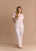 Pijama Pantalón / Camisa Manga Corta Sorbete de Frutos Rojos