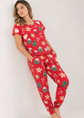 Pijama Pantalón / Blusa Amplia Navidad Roja