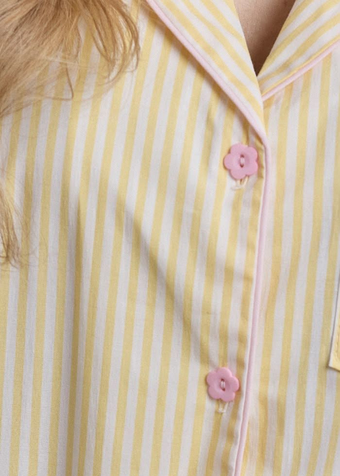 Pijama Short / Camisa Manga Corta Bol Helado de Vainilla