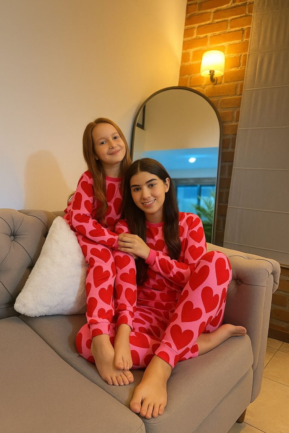 Rojo Amor Buzo/Pantalón Niños