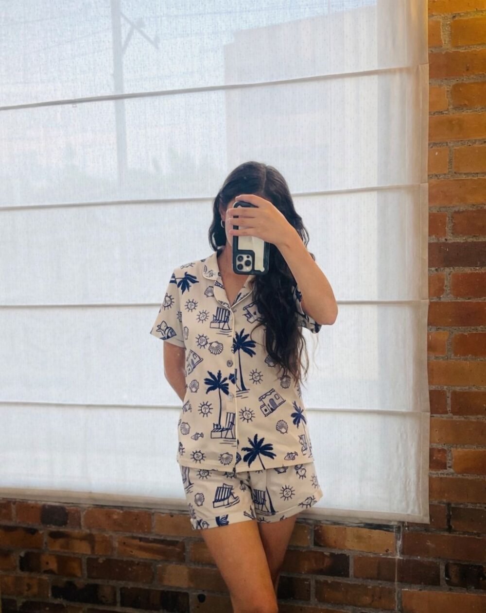 Pijama para niña Camisa Manga Corta/Short Voy Pa'la Playa